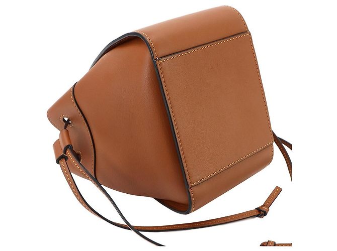 Borsa Loewe Hammock Drawstring Mini Marrone - vista 4
