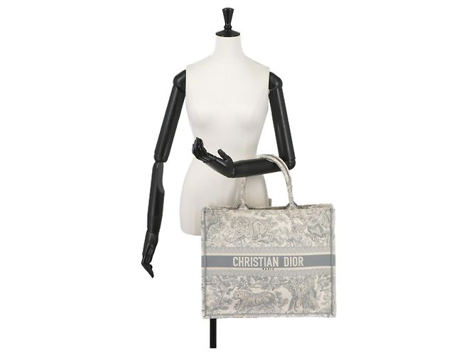 Borsa a mano Christian Dior Book Tote Marrone - vista 10