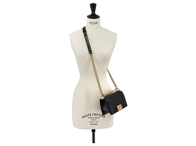 Borsa a tracolla Chanel Boy Small con catena Nero - vista 10