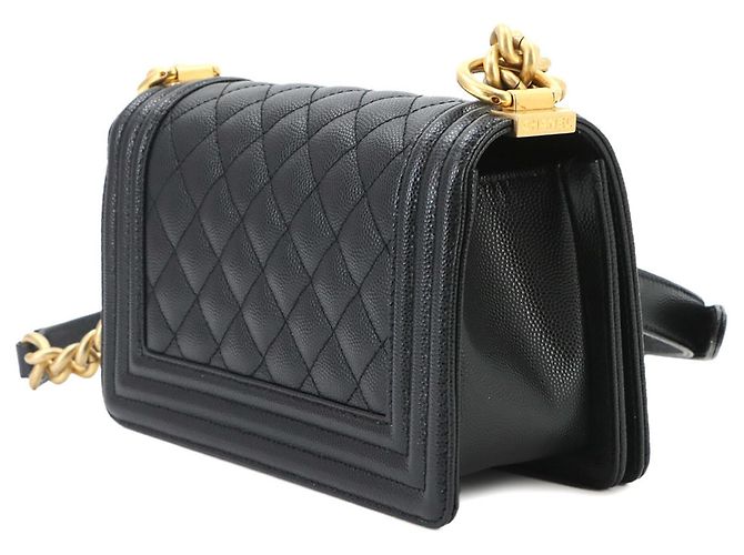 Borsa a tracolla Chanel Boy Small con catena Nero - vista 3