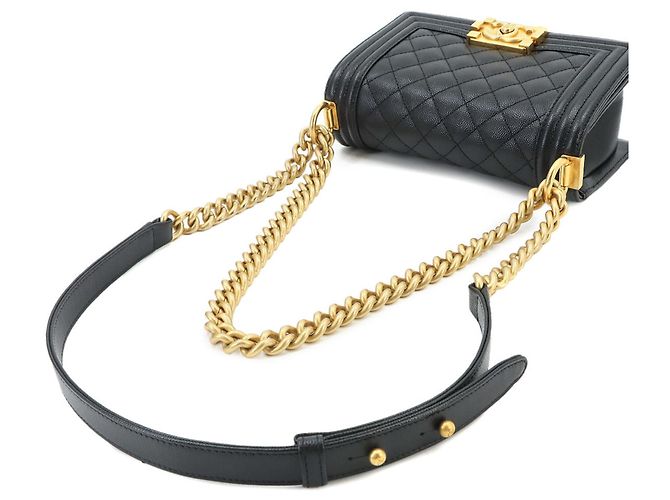 Borsa a tracolla Chanel Boy Small con catena Nero - vista 5