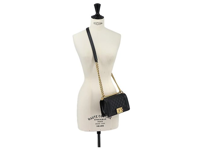 Borsa a tracolla Chanel Boy Small con catena Nero - vista 10