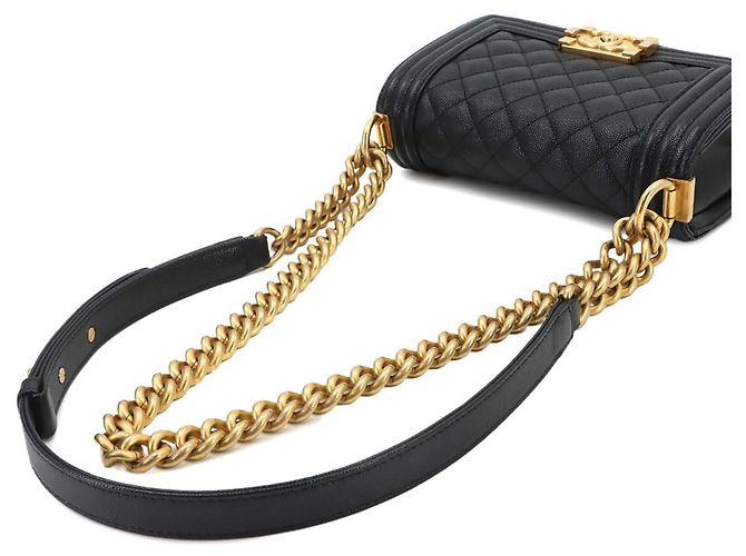 Borsa a tracolla Chanel Boy Small con catena Nero - vista 5