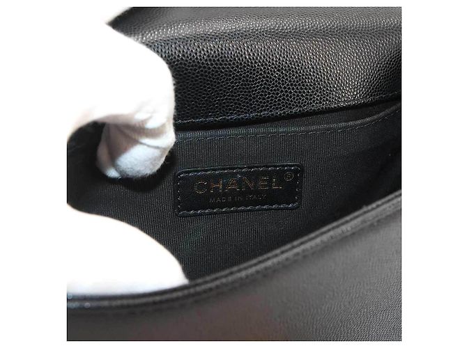 Borsa a tracolla Chanel Boy Small con catena Nero - vista 7