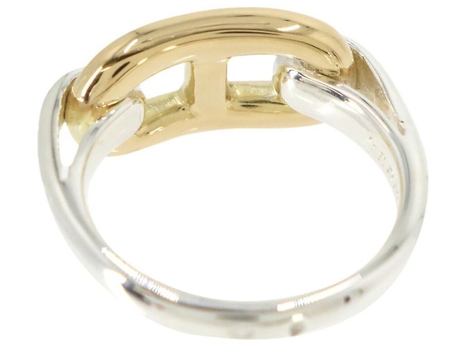 Hermès Hermes Chaine d'Ancre 1 Ring Silber Golden - Ansicht 2