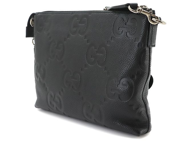 Borsa a tracolla Gucci Jumbo GG Nero - vista 4
