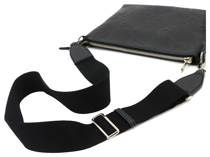 Borsa a tracolla Gucci Jumbo GG Nero - vista 6