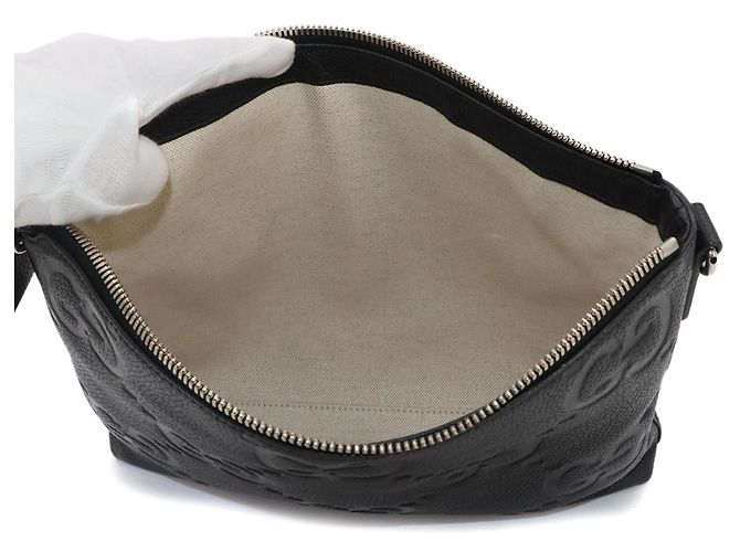 Borsa a tracolla Gucci Jumbo GG Nero - vista 8