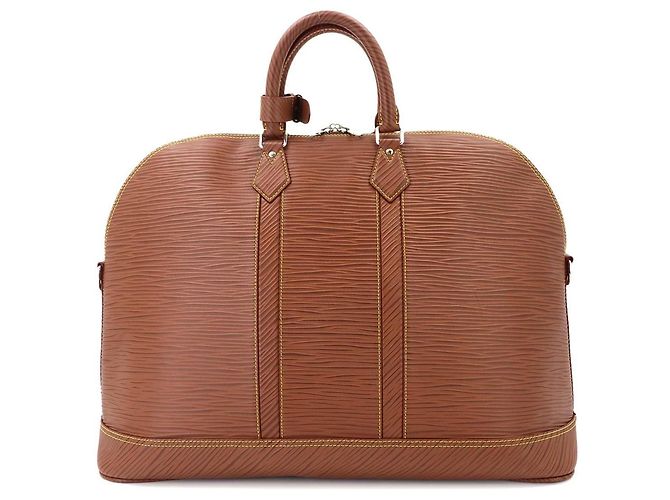 Borsa Louis Vuitton Epi XL Alma GM Cognac - vista 3