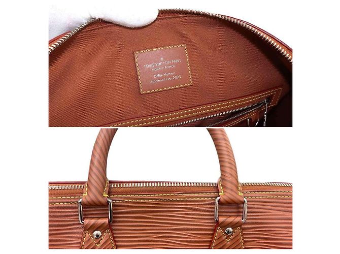 Borsa Louis Vuitton Epi XL Alma GM Cognac - vista 8