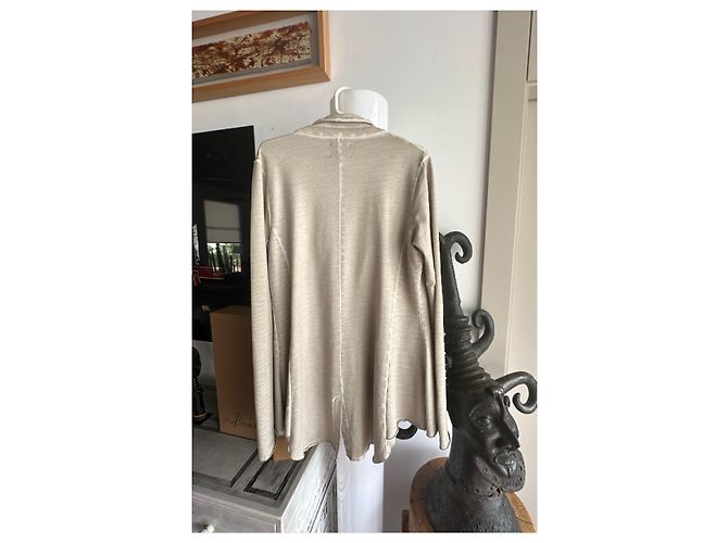 Munthe Plus Simonsen Chaqueta de punto beige PLU con botones negros - vista 7
