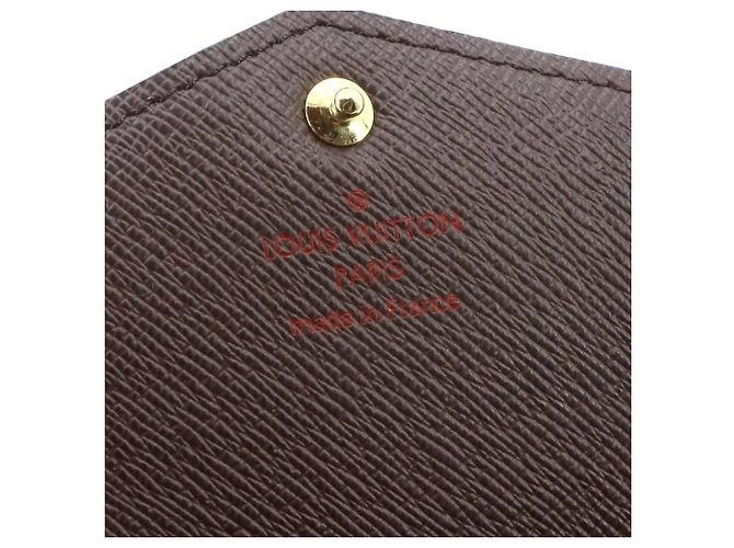 Louis Vuitton Damier Portefeuille Sarah Bi-fold Long Wallet Castaño Damier ebene - vista 9