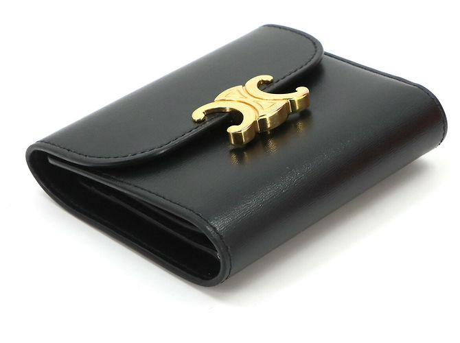 Céline Cartera Compacta Celine Triomphe Negro - vista 3