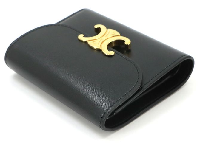 Céline Cartera Compacta Celine Triomphe Negro - vista 4