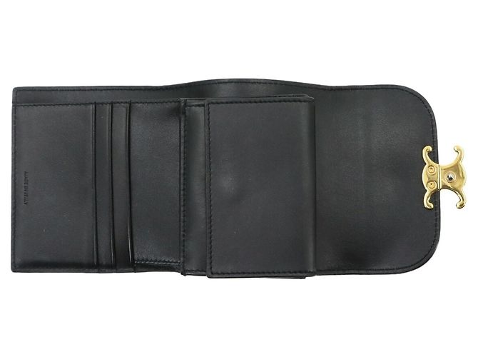 Céline Cartera Compacta Celine Triomphe Negro - vista 5