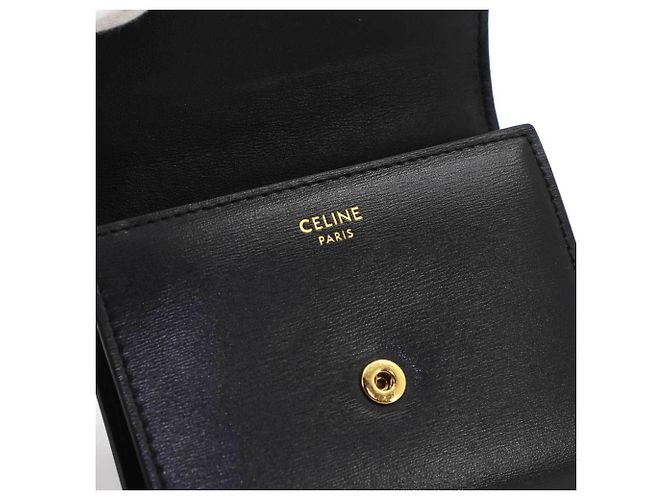 Céline Cartera Compacta Celine Triomphe Negro - vista 8