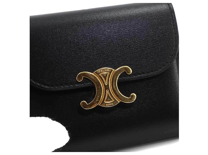 Céline Cartera Compacta Celine Triomphe Negro - vista 9