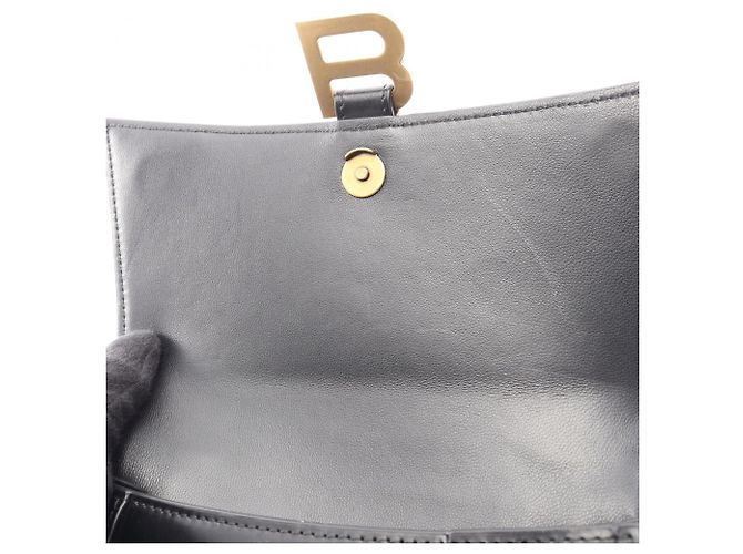 Borsa Balenciaga Hourglass Small 2-Way Nero - vista 5