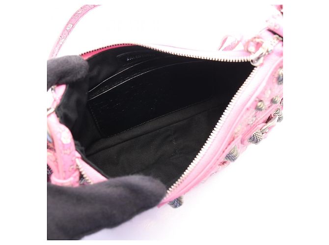 Balenciaga LE CAGOLE MINI BB Rabbit 2-Way Handbag Pink - view 3