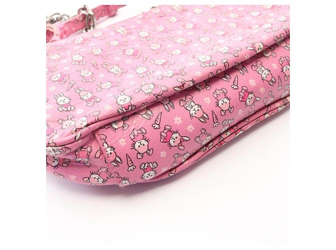 Balenciaga LE CAGOLE MINI BB Rabbit 2-Way Handbag Pink - view 6