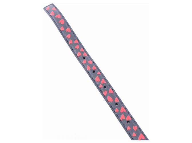 Christian Dior Dior Logo Heart Mini Gürtel Rot Marineblau - Ansicht 3