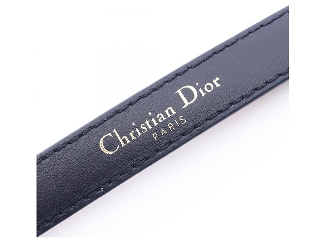 Christian Dior Dior Logo Heart Mini Gürtel Rot Marineblau - Ansicht 4