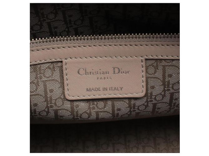 Christian Dior Dior Lady Large Borsa a mano 2-Way Beige - vista 4