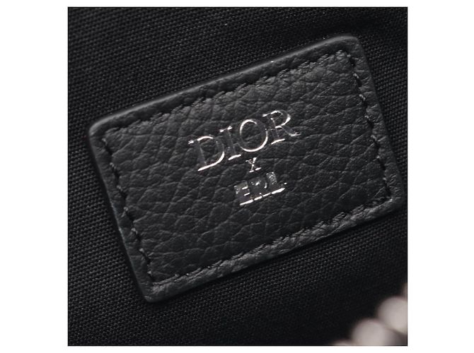 Borsa Saddle Christian Dior Dior x ERL Nero - vista 4
