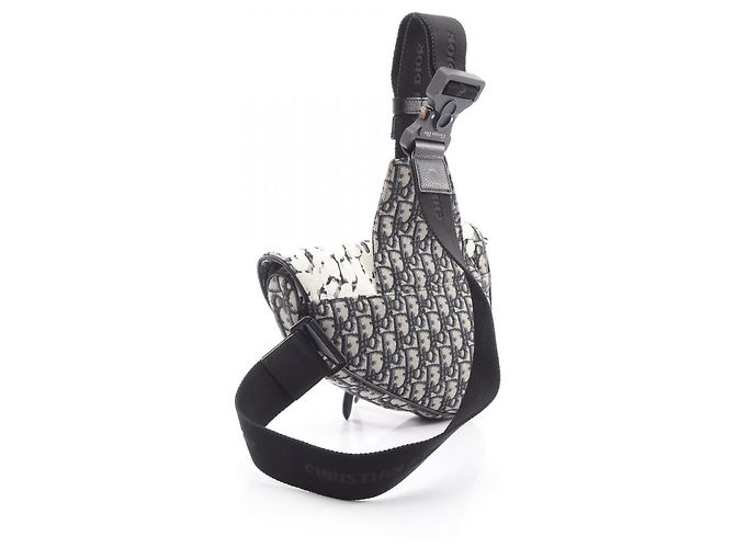 Borsa Saddle Christian Dior Dior x Raymond Pettibon Nero Bianco Blu navy - vista 2