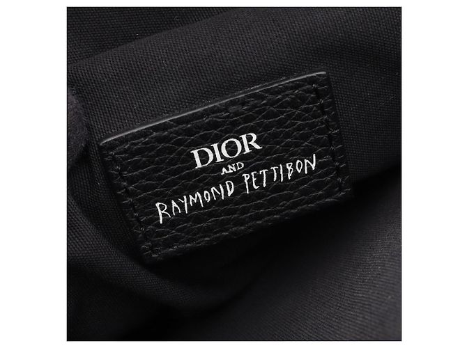 Borsa Saddle Christian Dior Dior x Raymond Pettibon Nero Bianco Blu navy - vista 4
