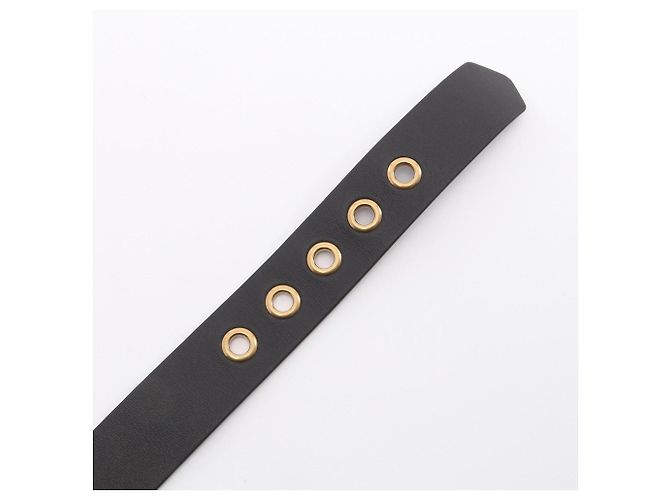 Christian Dior D-Buckle Gürtel Schwarz - Ansicht 3