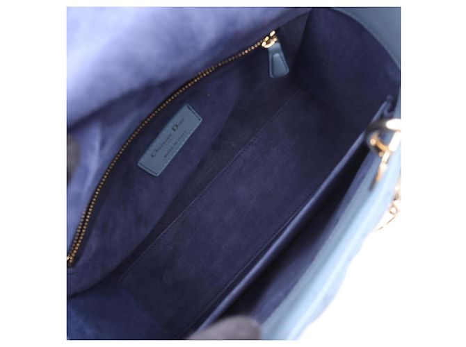 Borsa 2-Way Lady Dior Cannage Christian Dior Blu Blu navy - vista 3