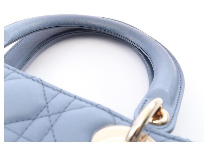 Borsa 2-Way Lady Dior Cannage Christian Dior Blu Blu navy - vista 6