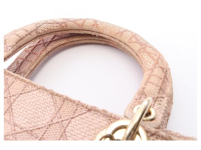 Christian Dior Dior LADY D-LITE Medium Cannage Borsa a mano 2-Way Rosa - vista 6