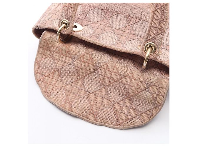 Christian Dior Dior LADY D-LITE Medium Cannage Borsa a mano 2-Way Rosa - vista 8