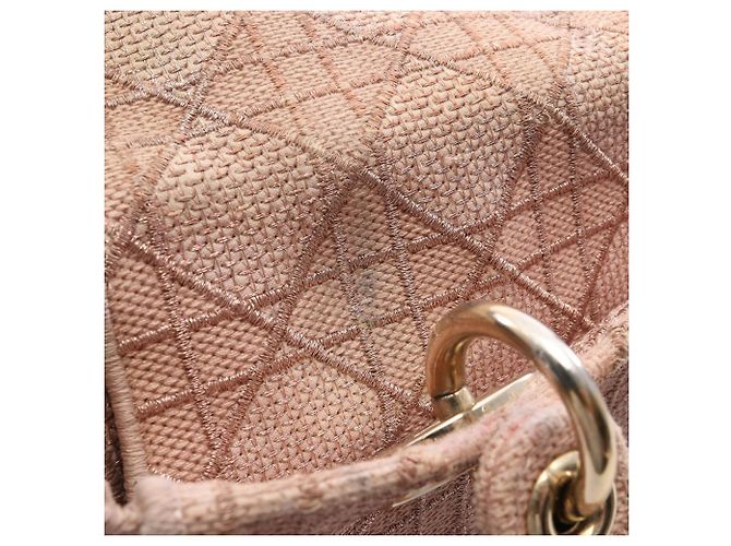 Christian Dior Dior LADY D-LITE Medium Cannage Borsa a mano 2-Way Rosa - vista 9