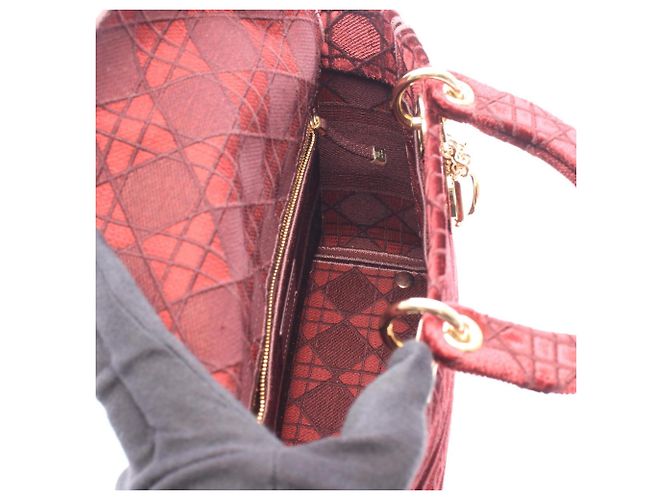 Christian Dior Dior LADY D-LITE Borsa a mano Medium Porpora - vista 3