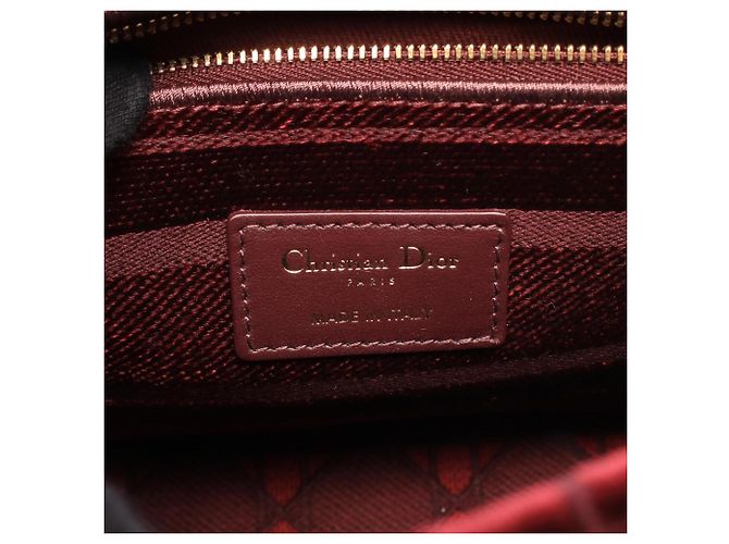 Christian Dior Dior LADY D-LITE Borsa a mano Medium Porpora - vista 4