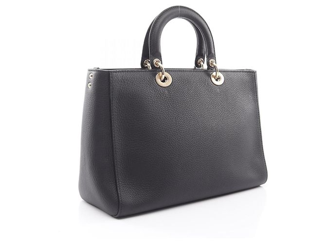 Christian Dior Dior Lady D-Sire Large Borsa a mano 2-Way Nero - vista 2