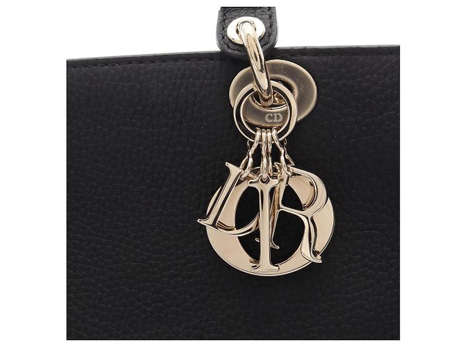 Christian Dior Dior Lady D-Sire Large Borsa a mano 2-Way Nero - vista 5