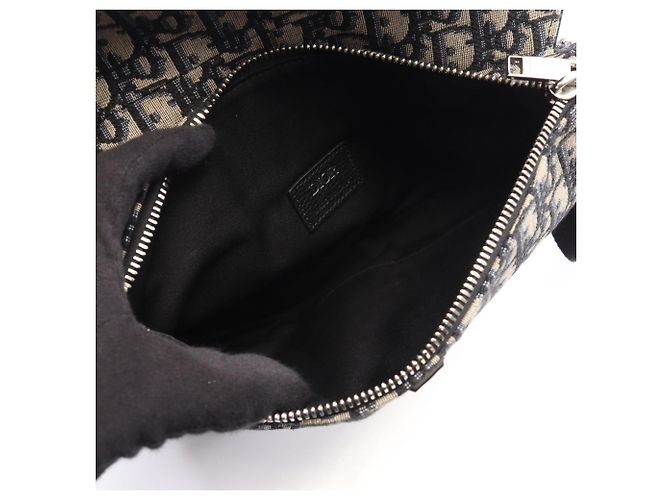 Borsa Christian Dior Dior SADDLE Nero Crudo - vista 3