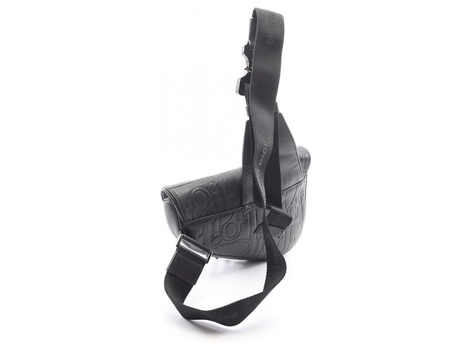 Borsa Christian Dior Saddle Bag Gravity Waist Body Handbag Nero - vista 2