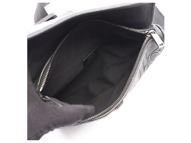 Borsa Christian Dior Saddle Bag Gravity Waist Body Handbag Nero - vista 3