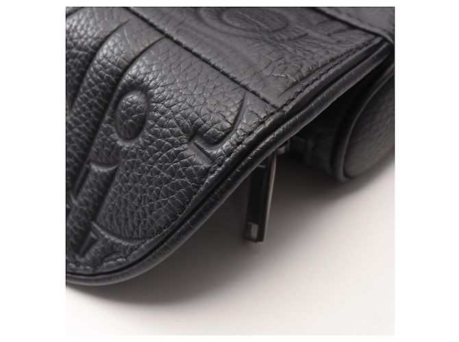 Borsa Christian Dior Saddle Bag Gravity Waist Body Handbag Nero - vista 5