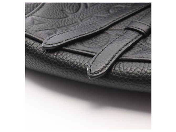 Borsa Christian Dior Saddle Bag Gravity Waist Body Handbag Nero - vista 9