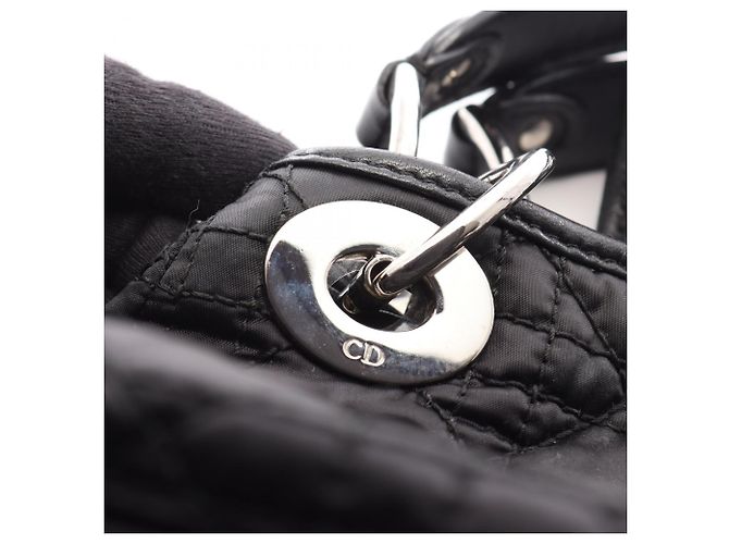 Christian Dior Dior Charming Lock Cannage Handtasche Schwarz - Ansicht 9