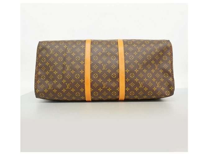 Borsa Louis Vuitton Brown Boston Monogram Keepall 60 Marrone - vista 3