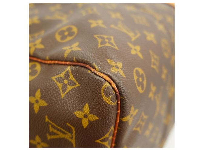 Borsa Louis Vuitton Brown Boston Monogram Keepall 60 Marrone - vista 6