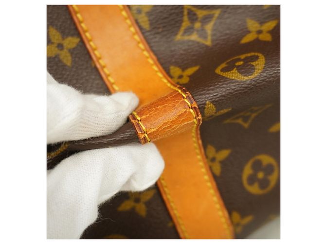 Borsa Louis Vuitton Brown Boston Monogram Keepall 60 Marrone - vista 7