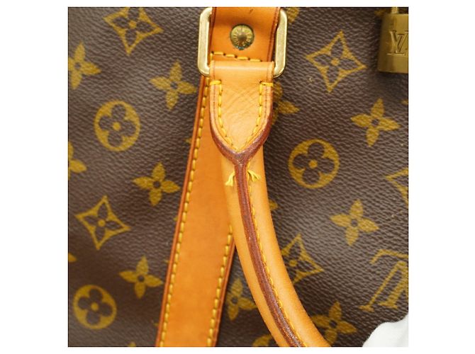 Borsa Louis Vuitton Brown Boston Monogram Keepall 60 Marrone - vista 9